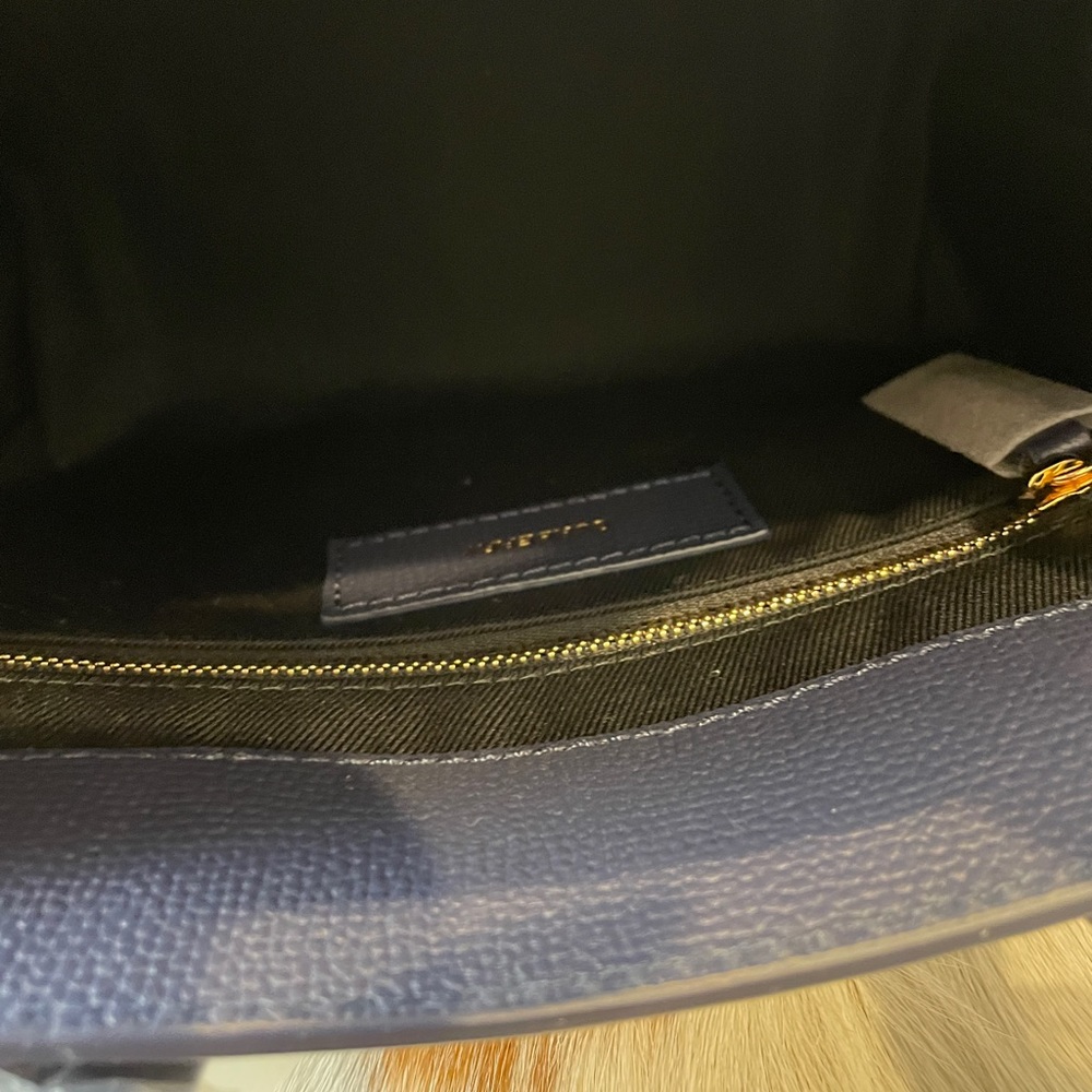 Blue Burberry House Check Small Leather Banner Satchel - Picture 5 of 8